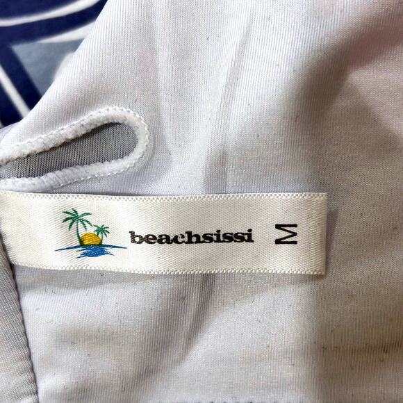 Beachsissi Black Tan Leopard Print Front Knot Bathing Suit Tank Top - Picture 5 of 6